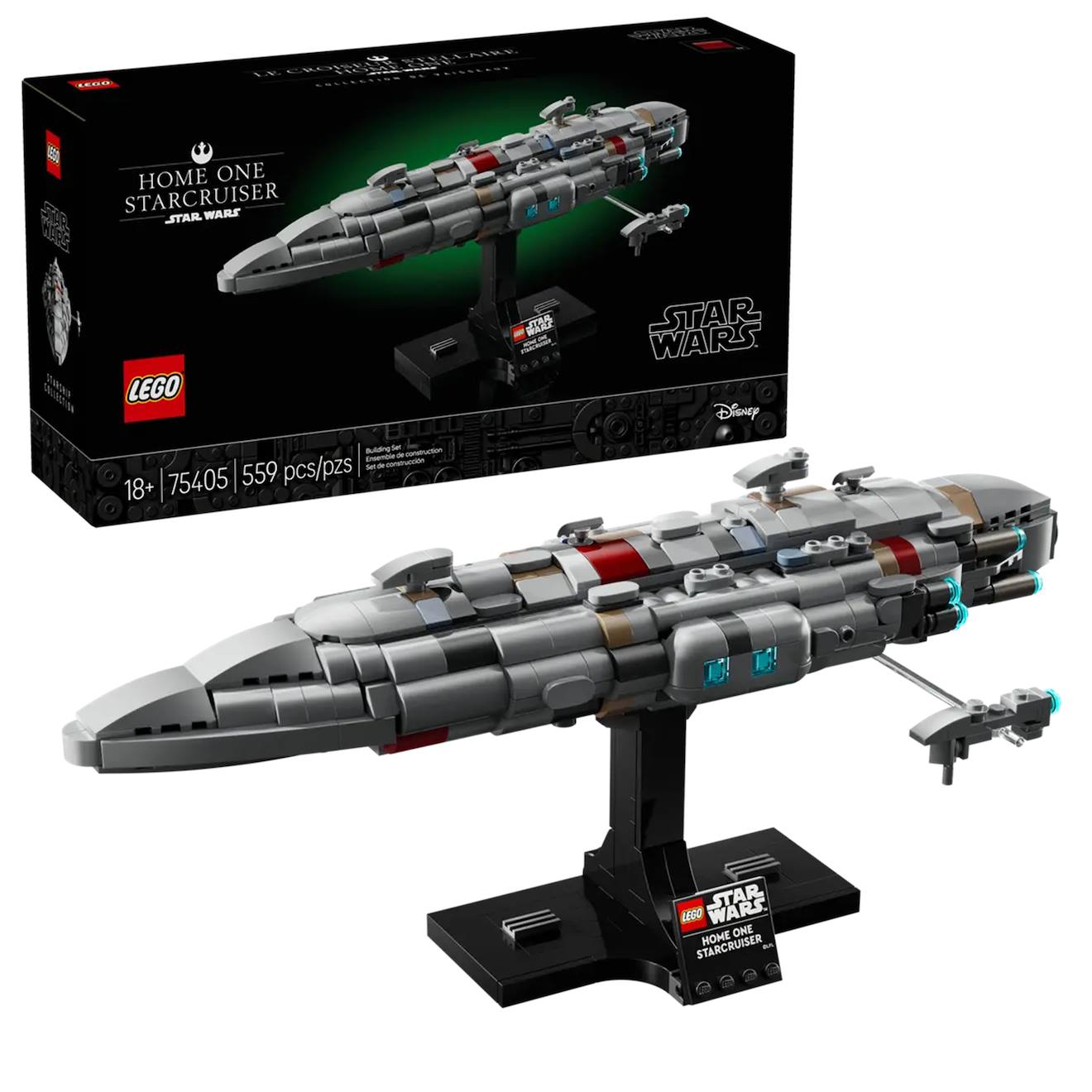 Star Wars Le Starcruiser Home One 75405 Multicolore