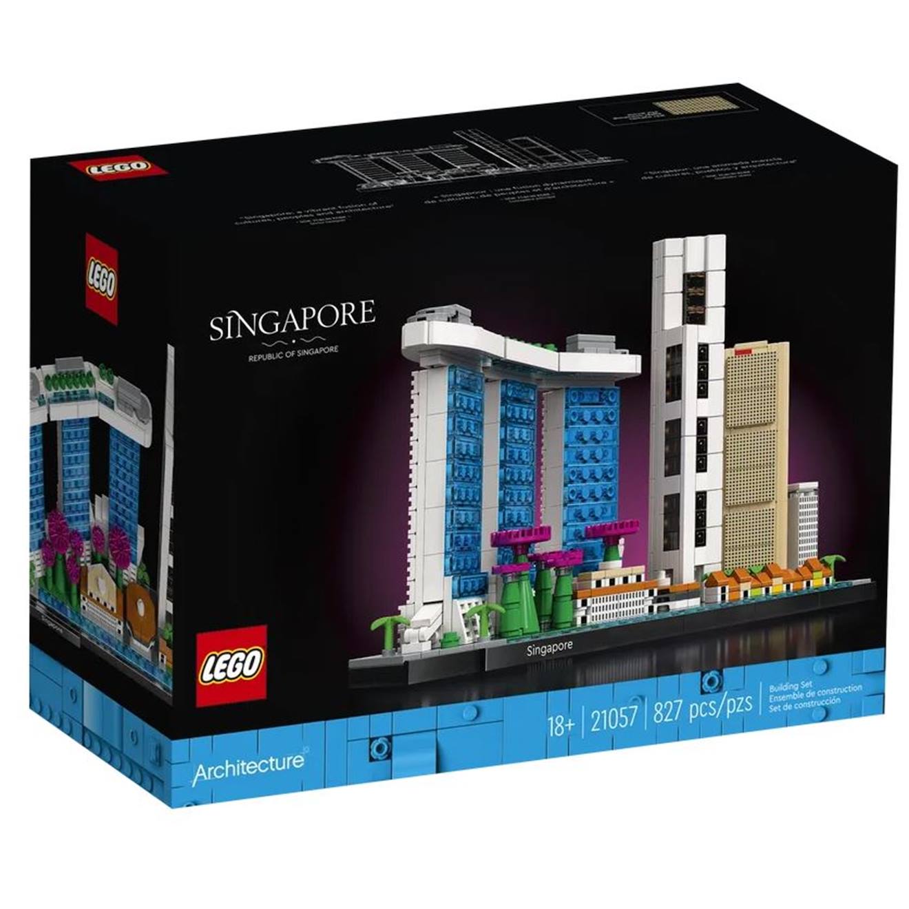 Architecture Singapour 21057 Multicolore