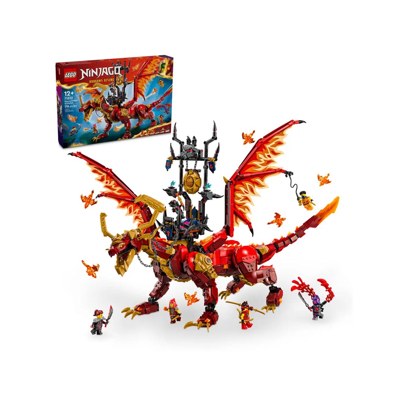 Ninjago Le Dragon Source Du Mouvement 71822 Multicolore