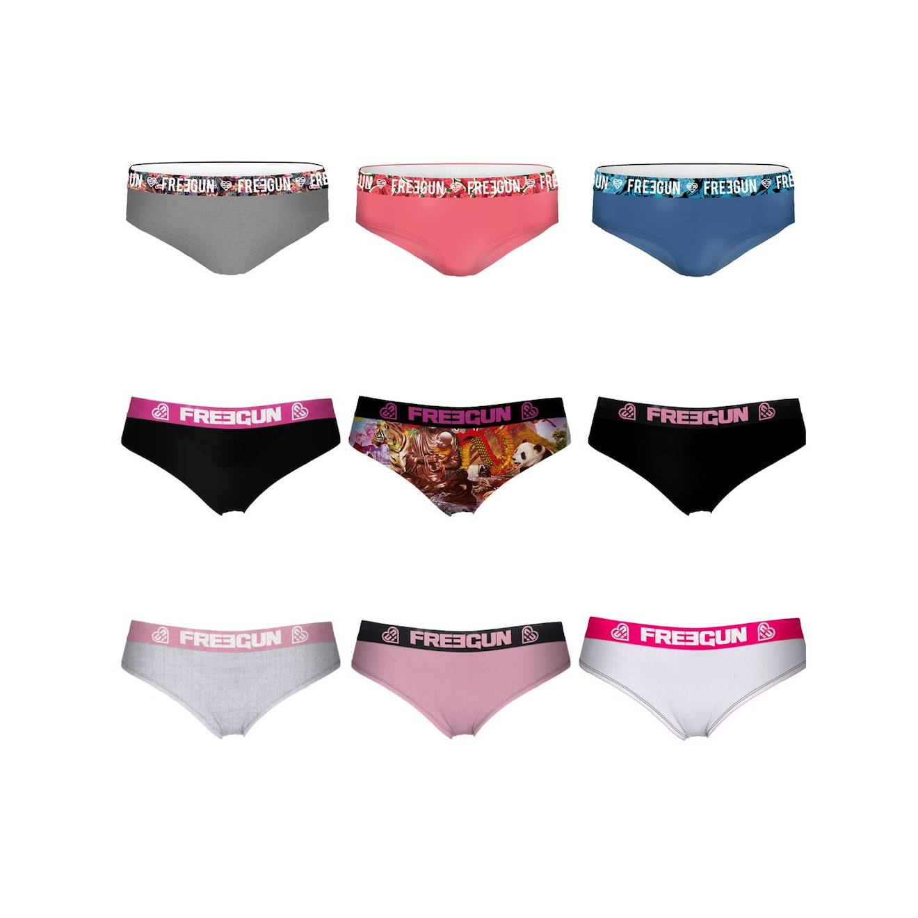 Pack Surprise De 3 Boxers Coton Multi-couleurs