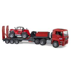 Jouet-Camion surbaissé man tga avec chargeur télescopique manitou