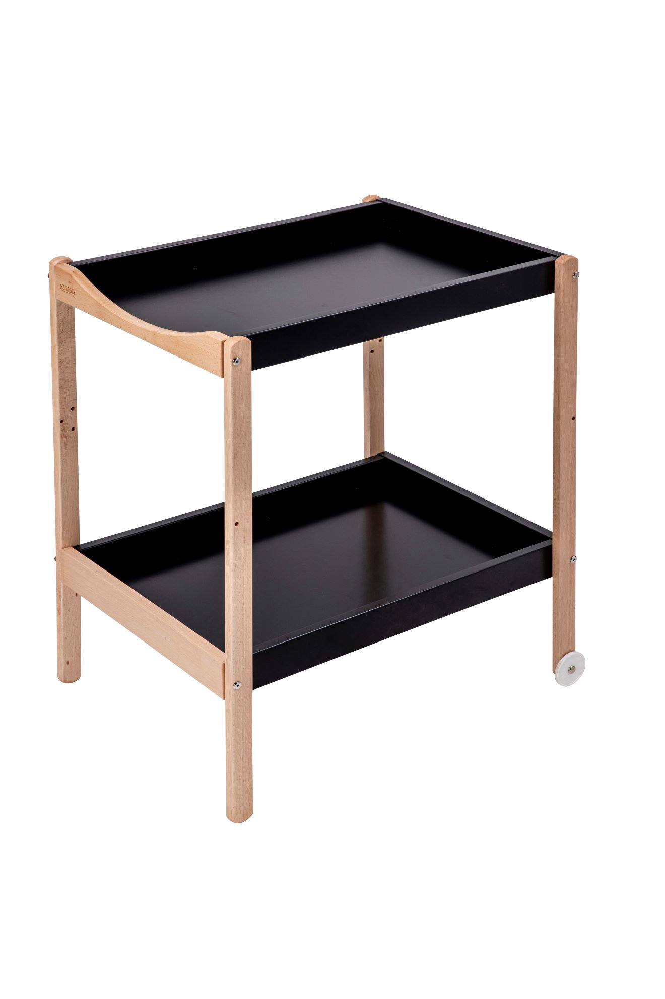 Table À Langer Margot Bois Hybride Noir