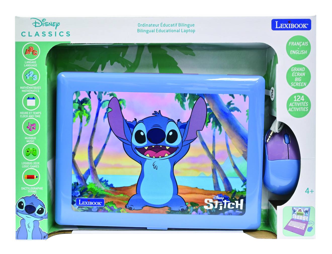 Ordinateur Portable Éducatif Bilingue Stitch (fr/en) Multicolore
