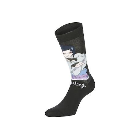 Lot de 4 paires de chaussettes naruto shippuden garçon Noir/rouge/orange/gris/jaune 4 - vertbaudet enfant 