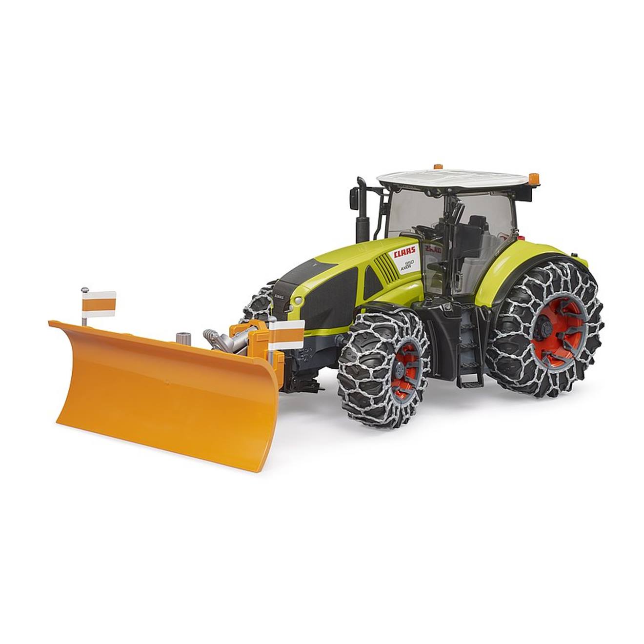 Claas Axion 950 Avec Chaînes À Neige Et Lame De Niveleuse Multicolore