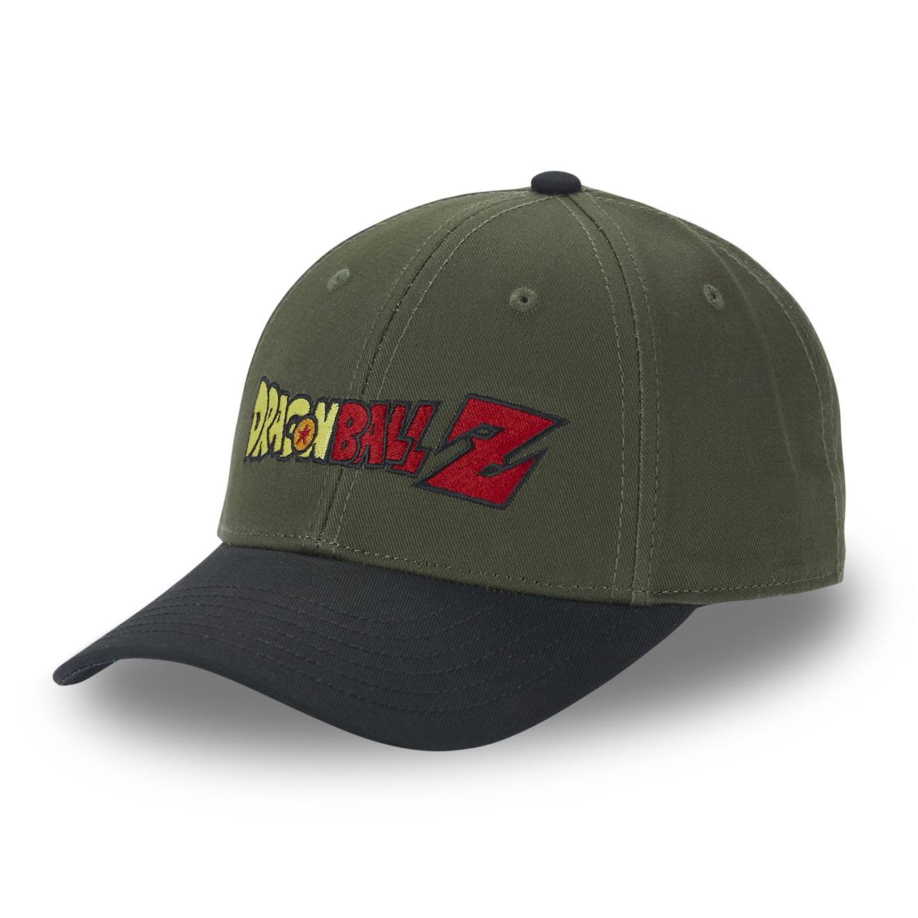 Casquette Baseball Dragon Ball Z Logo Kaki/rouge/noir
