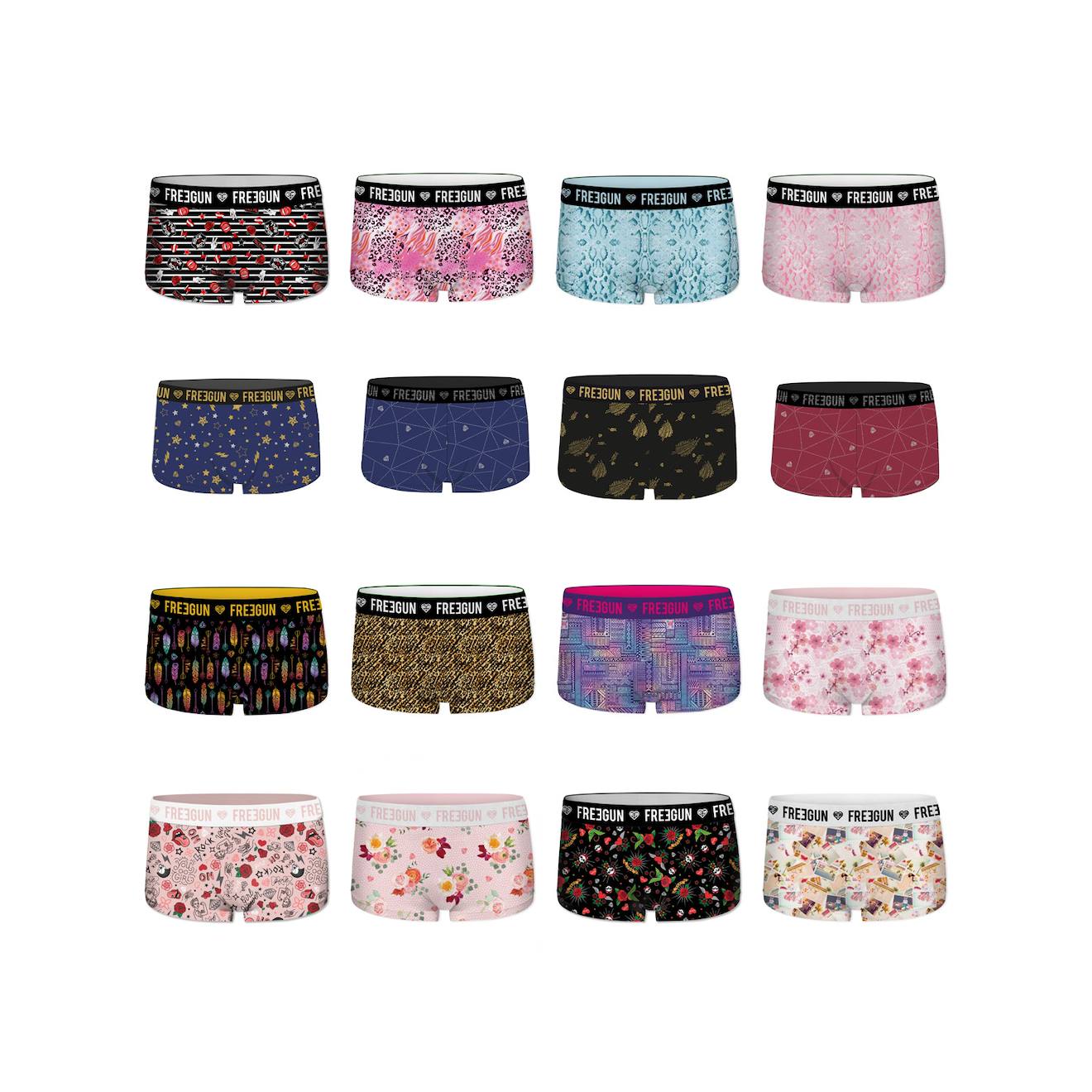Pack Surprise De 3 Shortys Microfibre Multi-couleurs