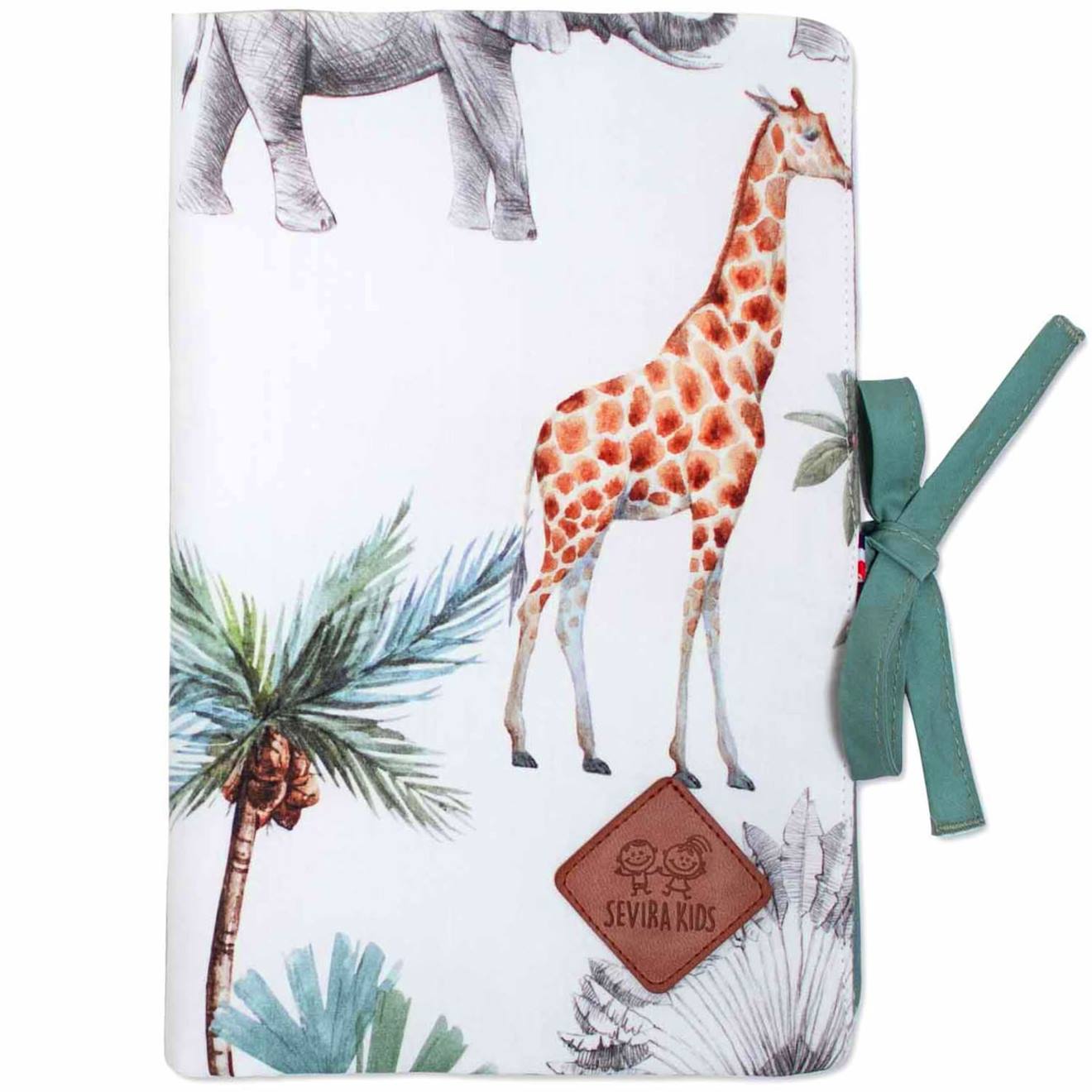 Protège Carnet De Santé Safari Safari, Vert, Gris, Blanc