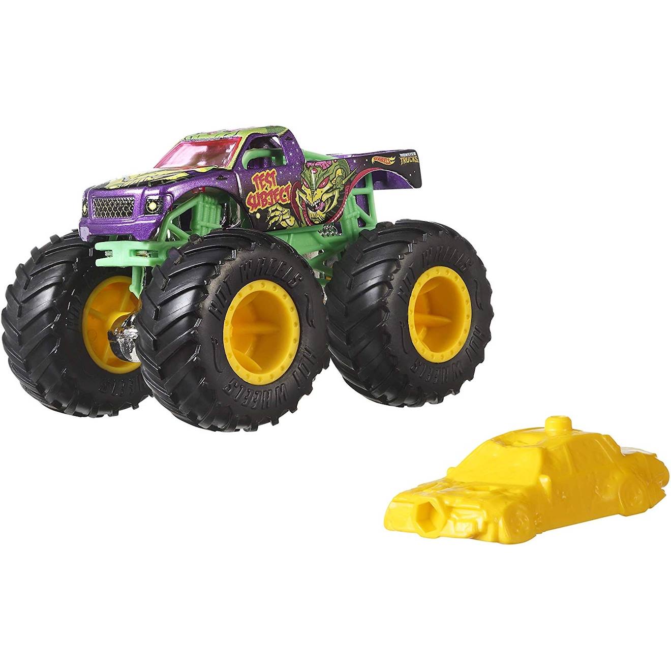 Hot Wheels Monster Trucks Voiture Aux Roues Géantes, Véhicule Échelle 1:64 Multicolore