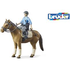 Jouet-Bworld policier à cheval