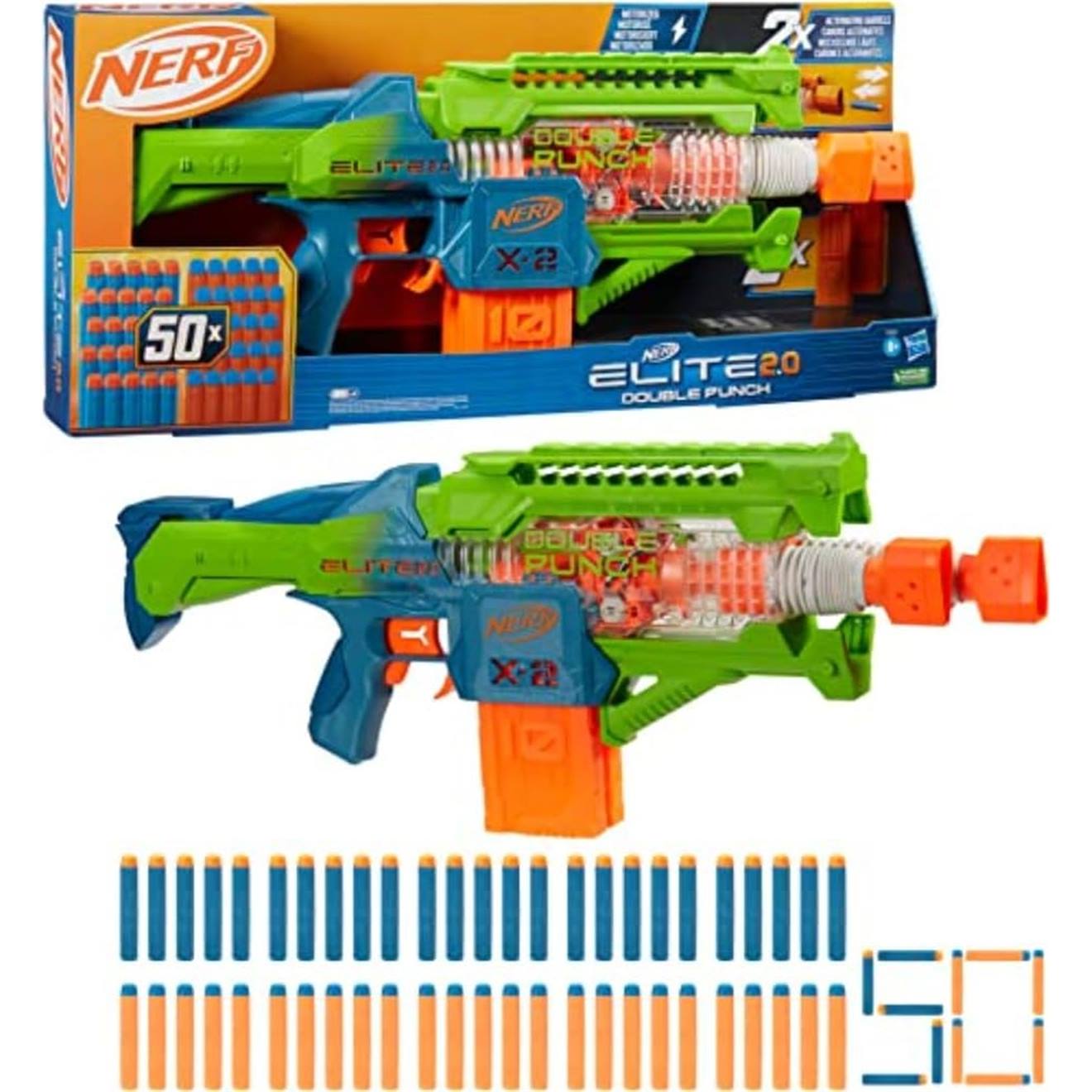Nerf Elite 2.0 Double Punch Multicolore