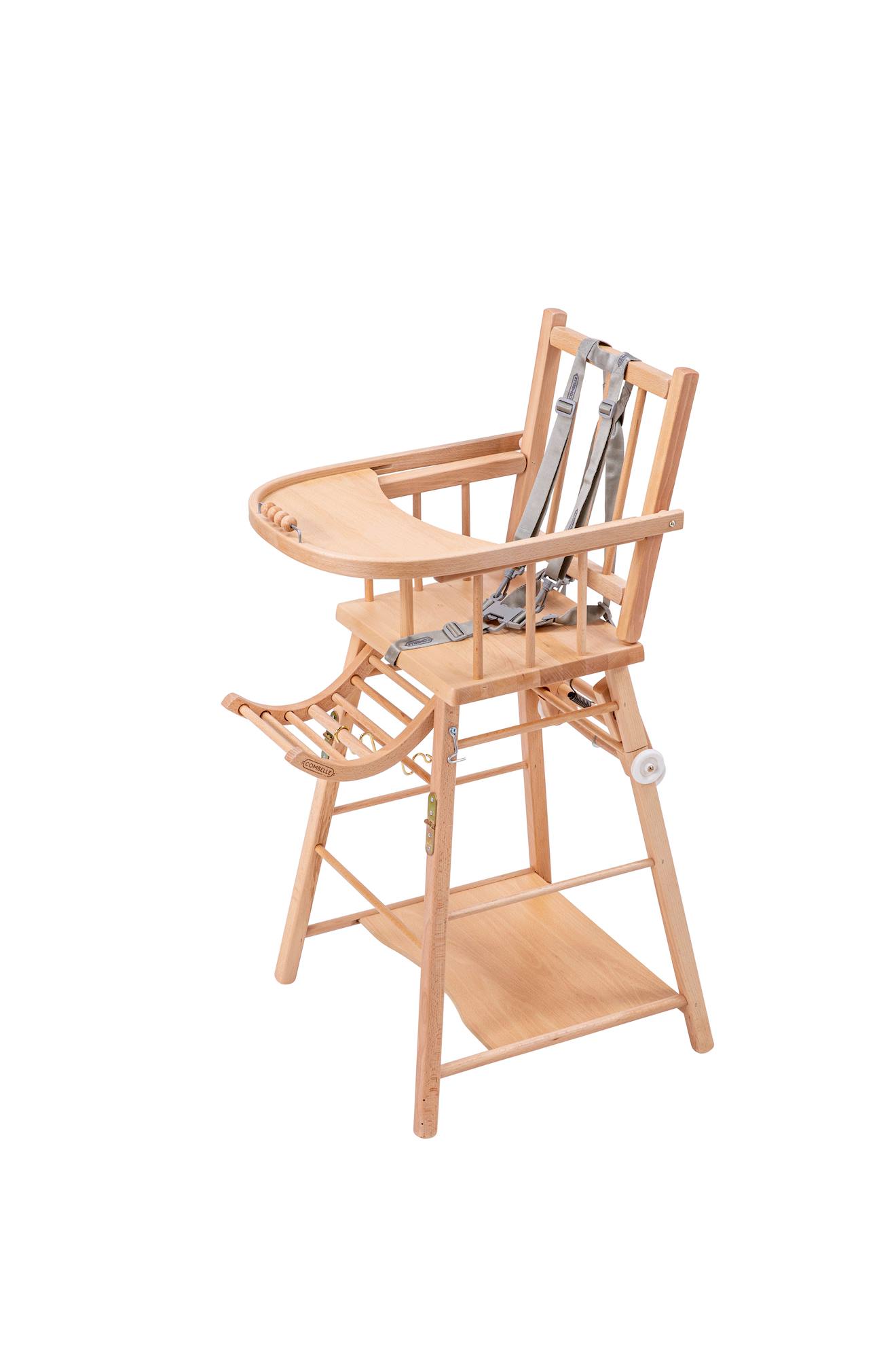 Chaise Haute Traditionnelle Marcel Transformable Barreaux Bois