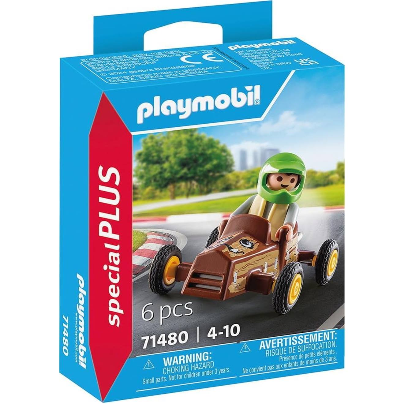 Enfant Avec Voiture De Karting 71480 Multicolore