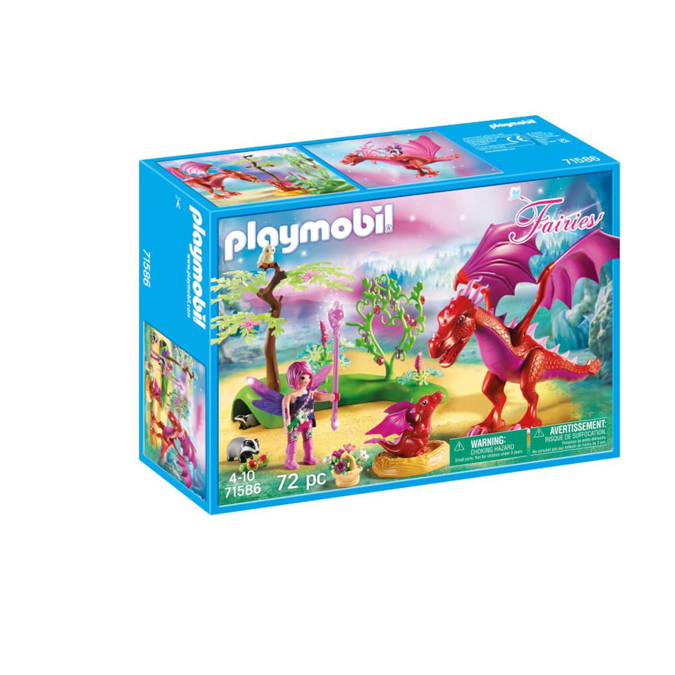 Fairies La Maman Dragon Et Son Bébé 71586 Multicolore