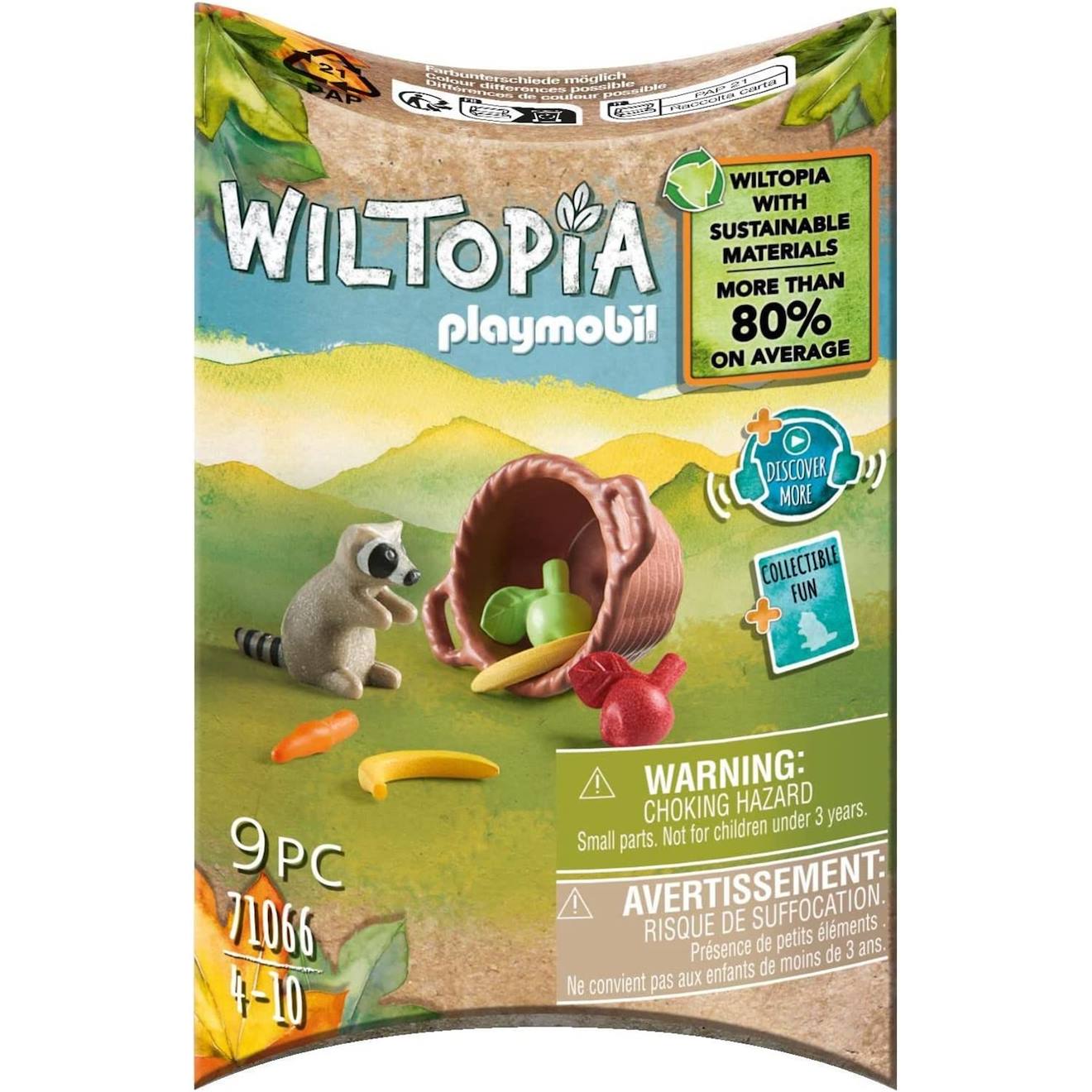 Wiltopia Bébé Raton Laveur 71066 Multicolore