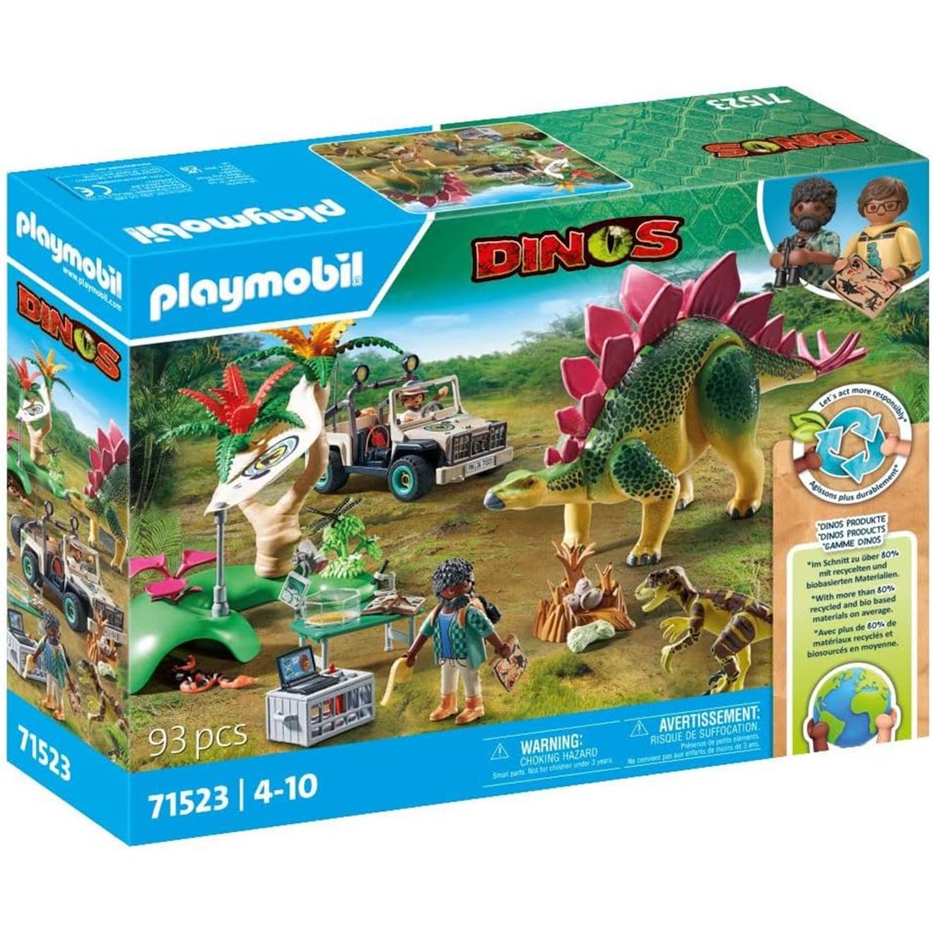 Dinos Campement Des Explorateurs Avec Dinosaures 71523 Multicolore