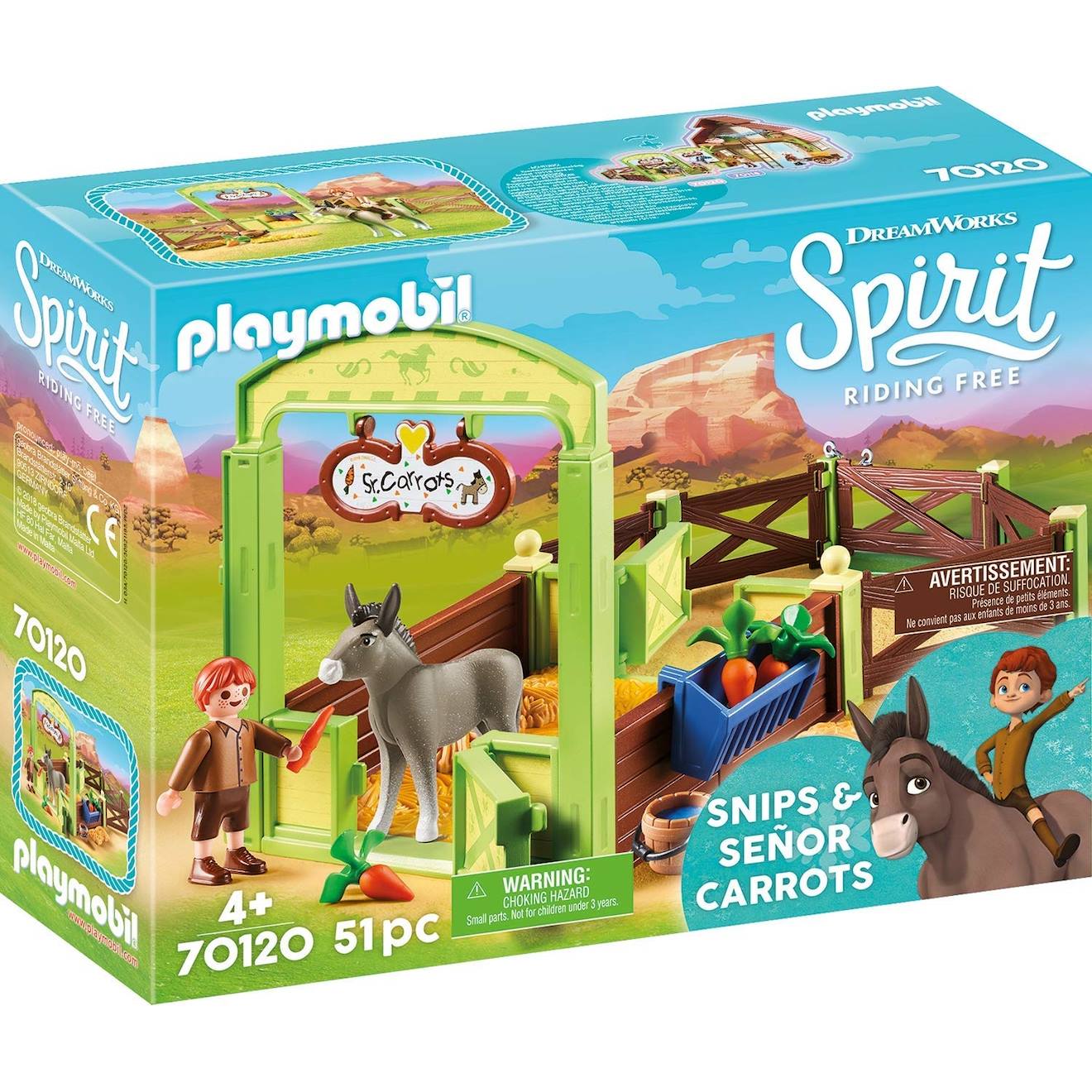 Spirit Riding Free - La Mèche Et Monsieur Carotte Avec Box 70120 Multicolore