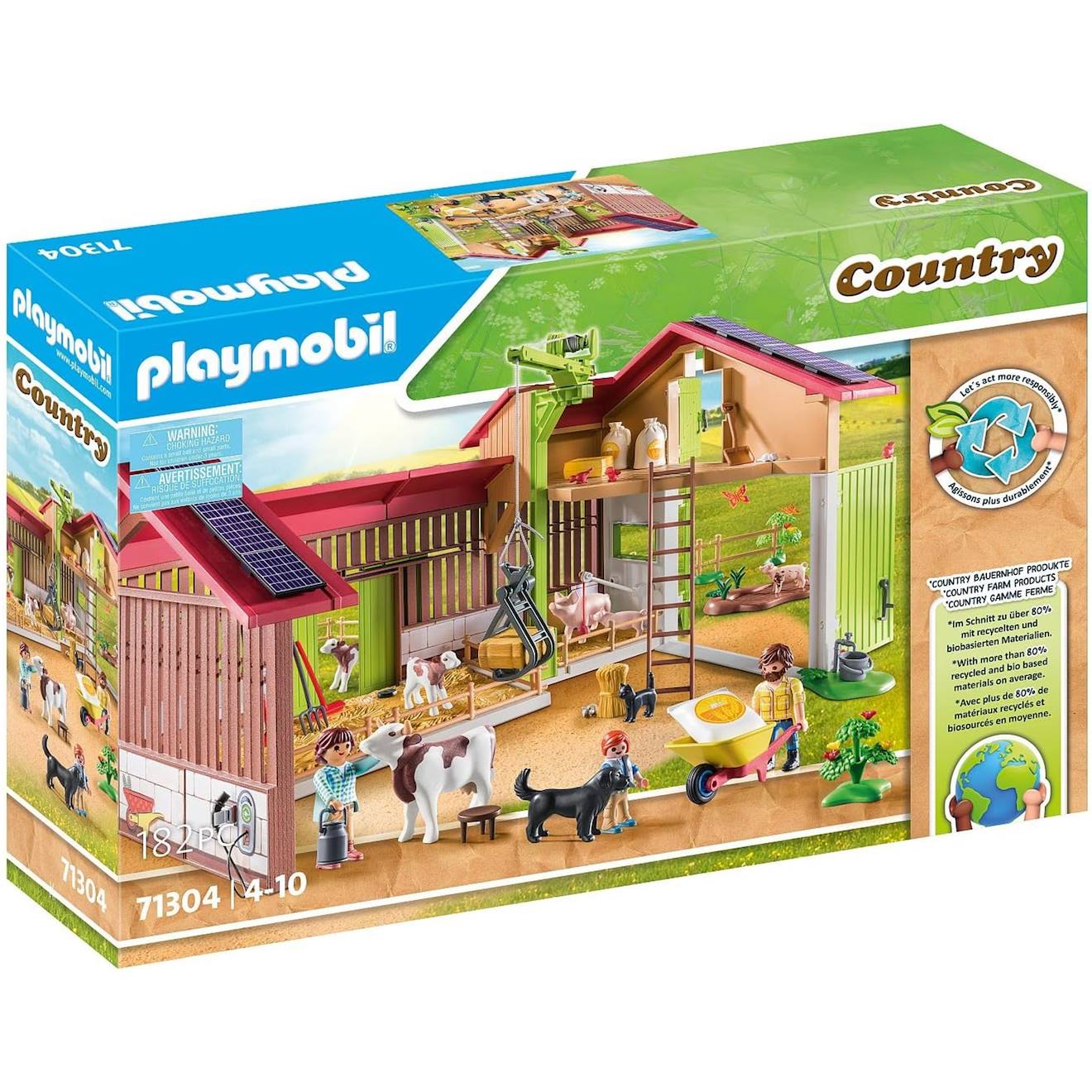 Country - Ferme Avec Panneaux Solaires 71304 Multicolore