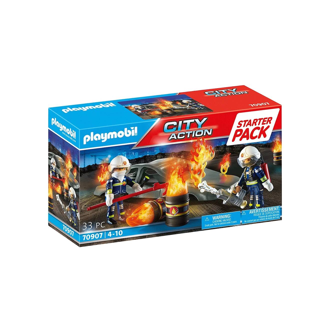 City Action Starter Pack Pompiers Et Incendie 70907 Multicolore