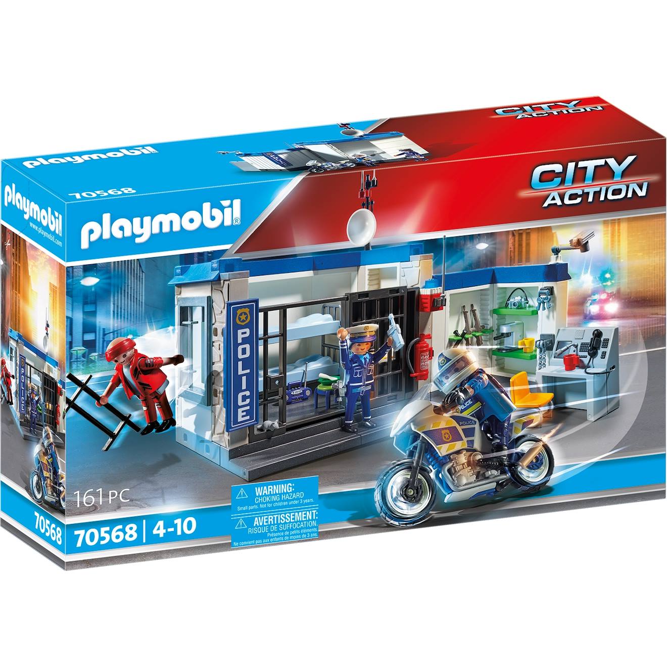City Action Police Poste De Police Et Cambrioleur 70568 Multicolore