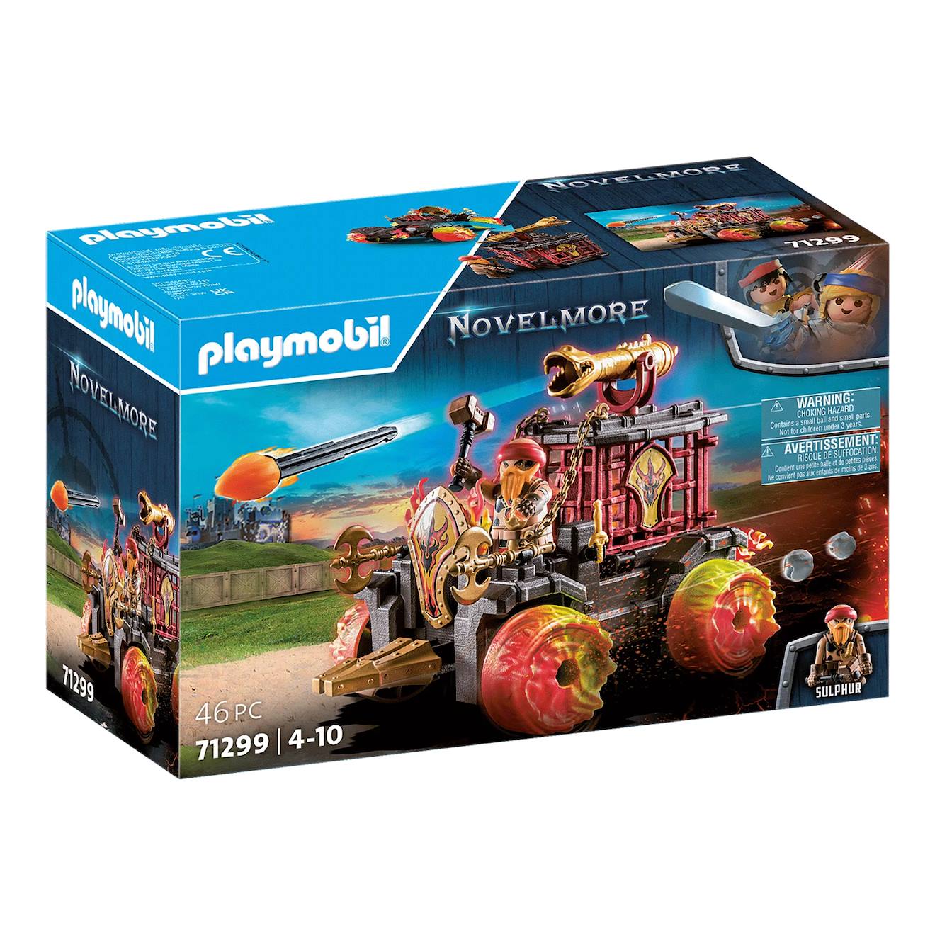 Novelmore Chariot De Combat Enflammé Des Burnham Raiders 71299 Multicolore
