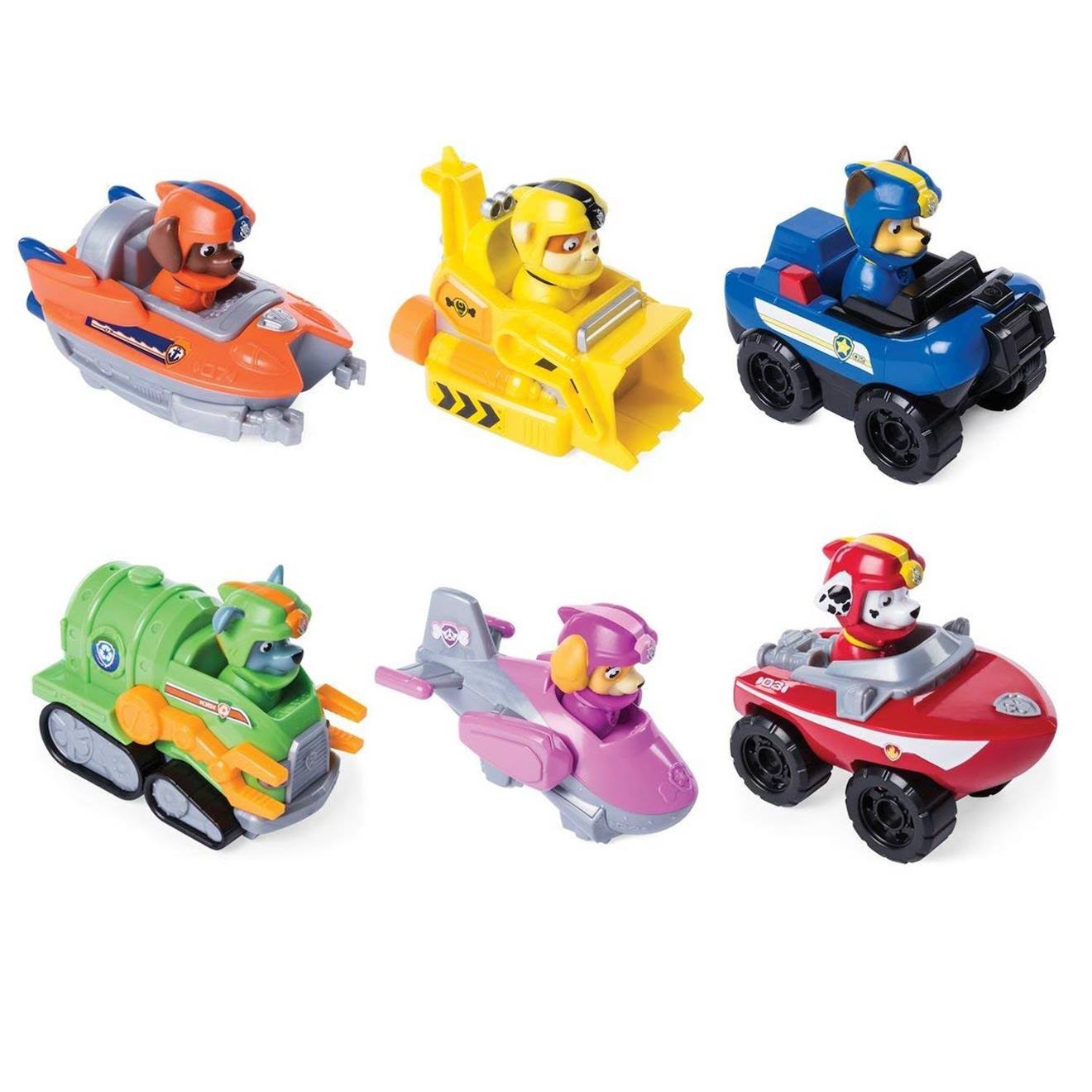 Paw Patrol Rescue Racer - Paw - Patrouille Des Chiens - Véhicule Et Figurine Multicolore