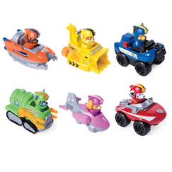 Jouet-Jeux d'imagination-Figurines, mini mondes, héros et animaux-Paw patrol rescue racer - paw - patrouille des chiens - véhicule et figurine