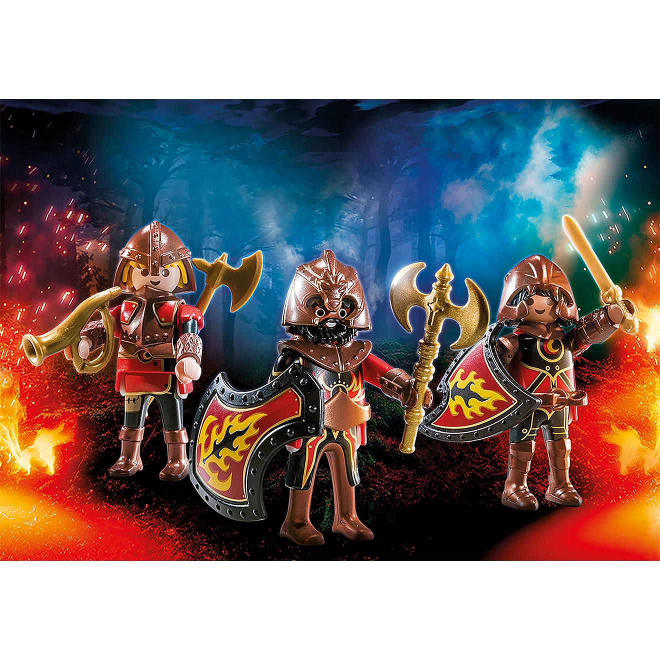 Novelmore 3 Combattants Burnham Raiders 70672 Multicolore