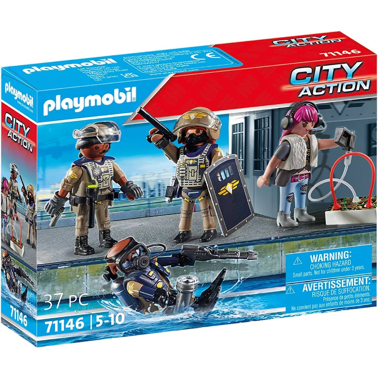 City Action Equipe Des Forces Spéciales Avec Bandit 71146 Multicolore