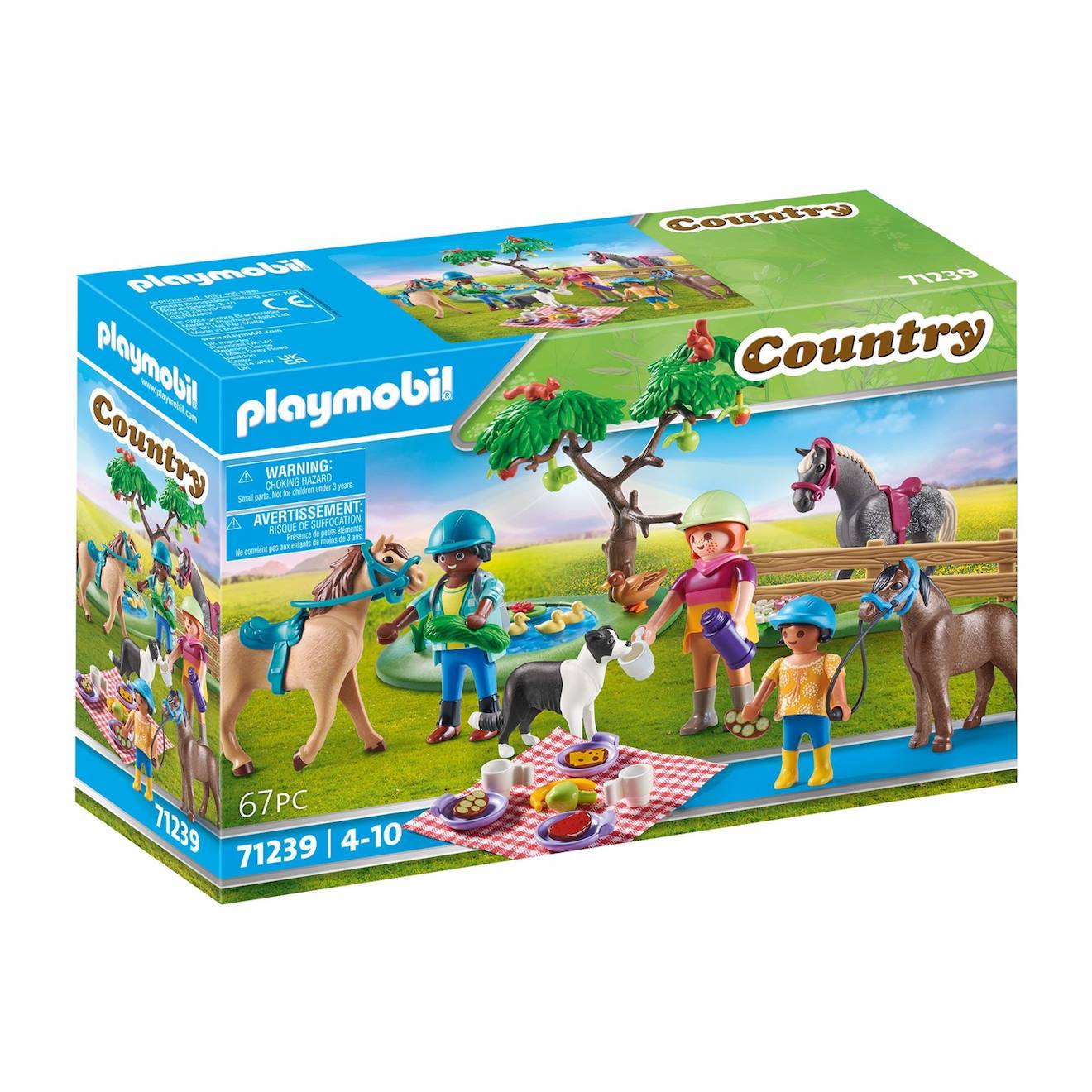 Country Cavaliers, Chevaux Et Pique-nique 71239 Multicolore