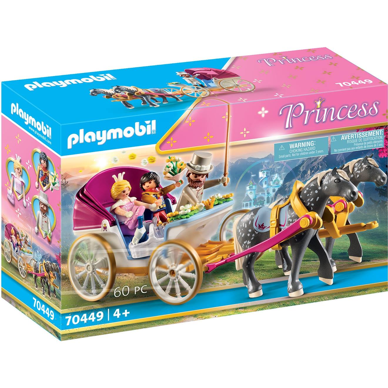 Princess - Calèche Et Couple Royal 70449 Multicolore