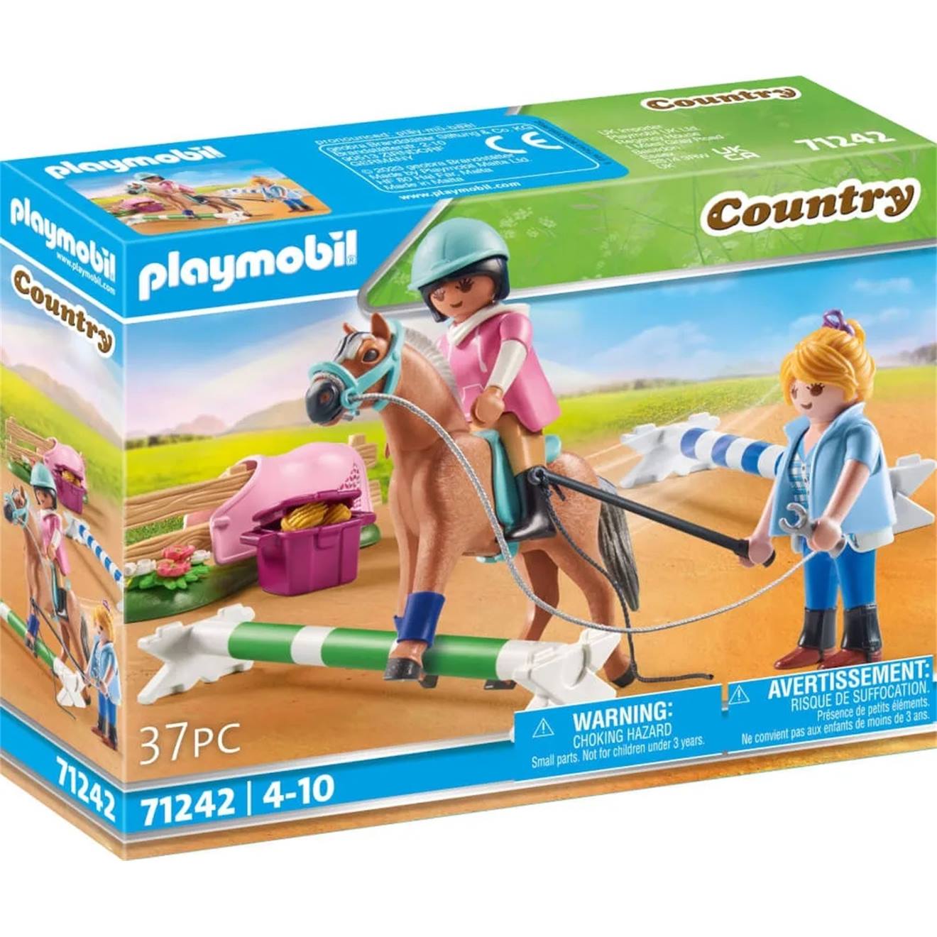 Country Cavalière Et Cheval Avec Monitrice 71242 Multicolore