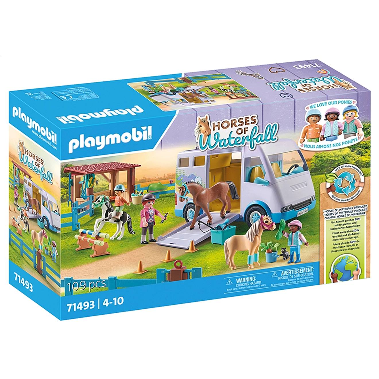 Van Pour Cheval Et Poneys Avec Enclos 71493 Multicolore