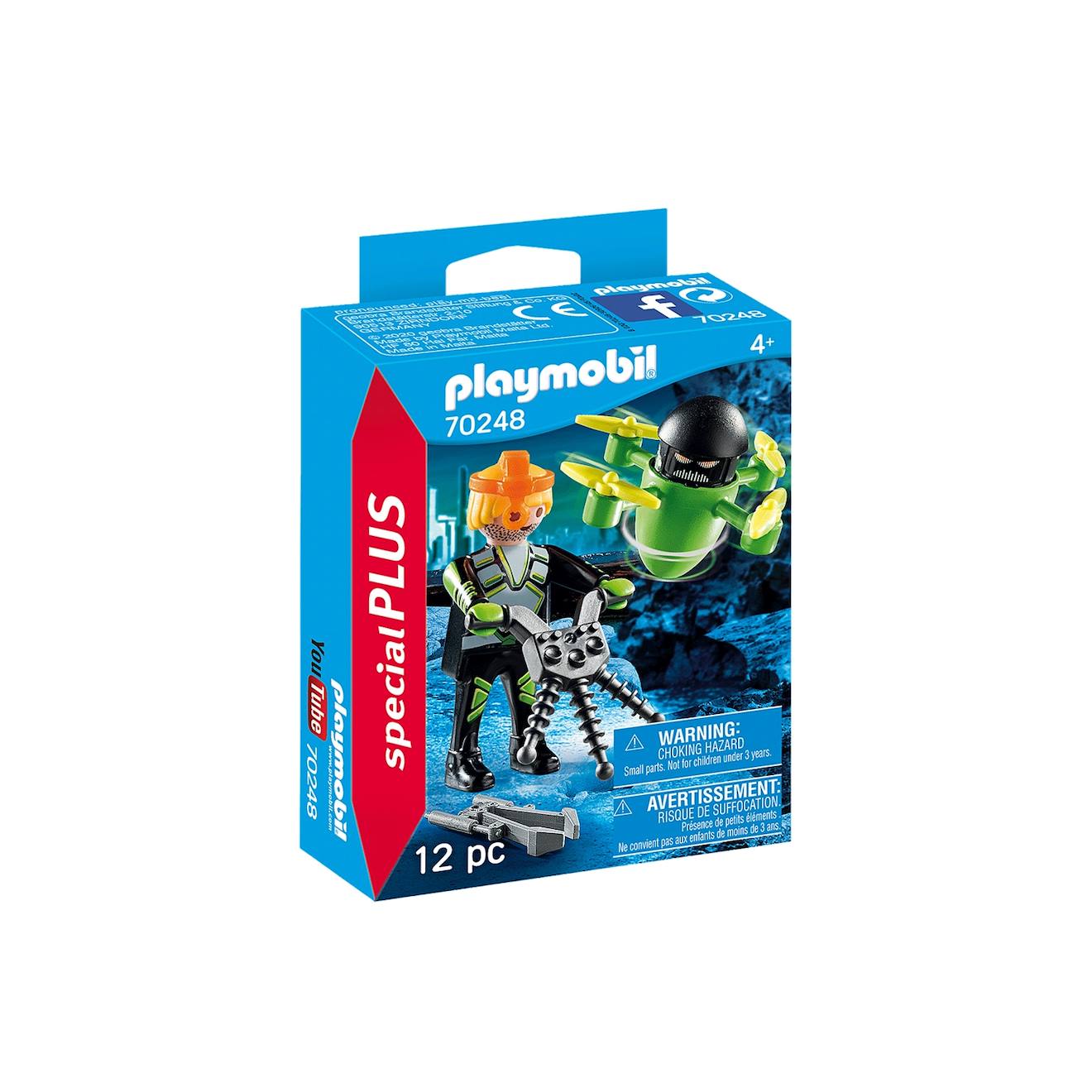 Agent Avec Drone 70248 Multicolore