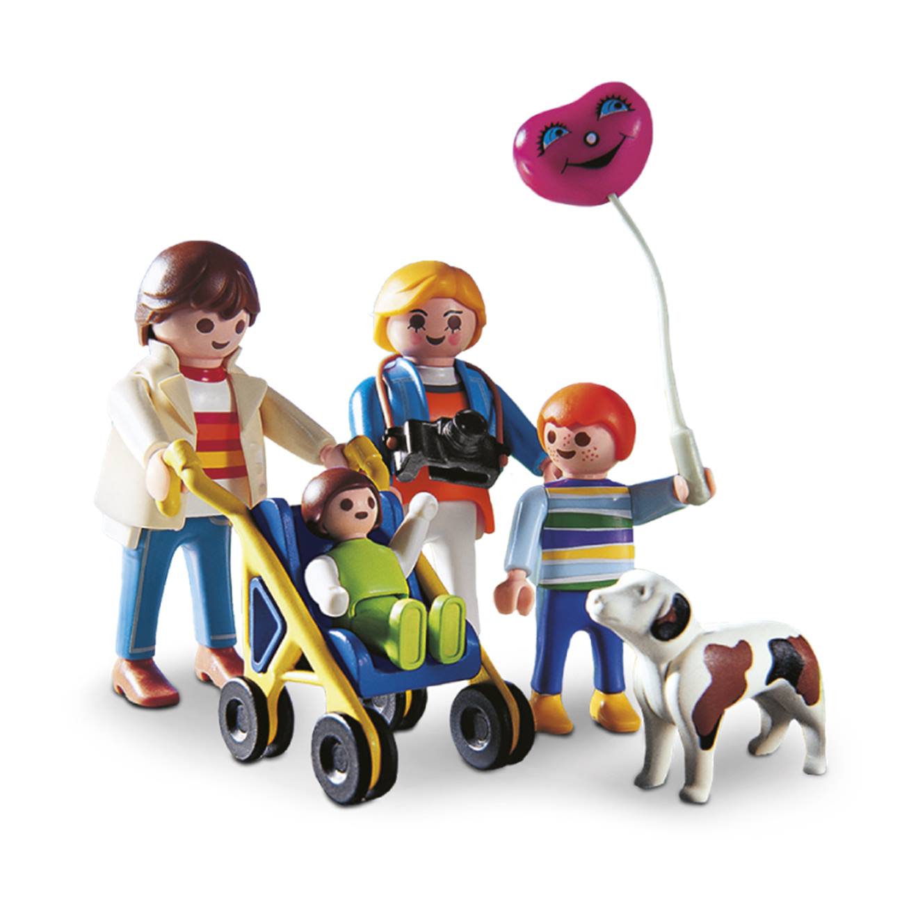 Promenade En Famille Avec Une Poussette 3209 Multicolore