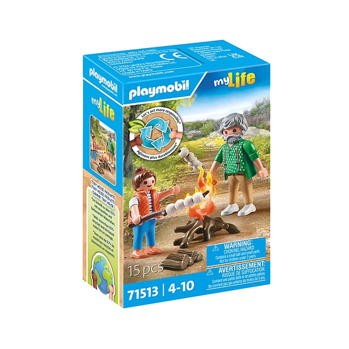 My Life Grand-père Avec Petite Fille Et Feu De Camp 71513 Multicolore