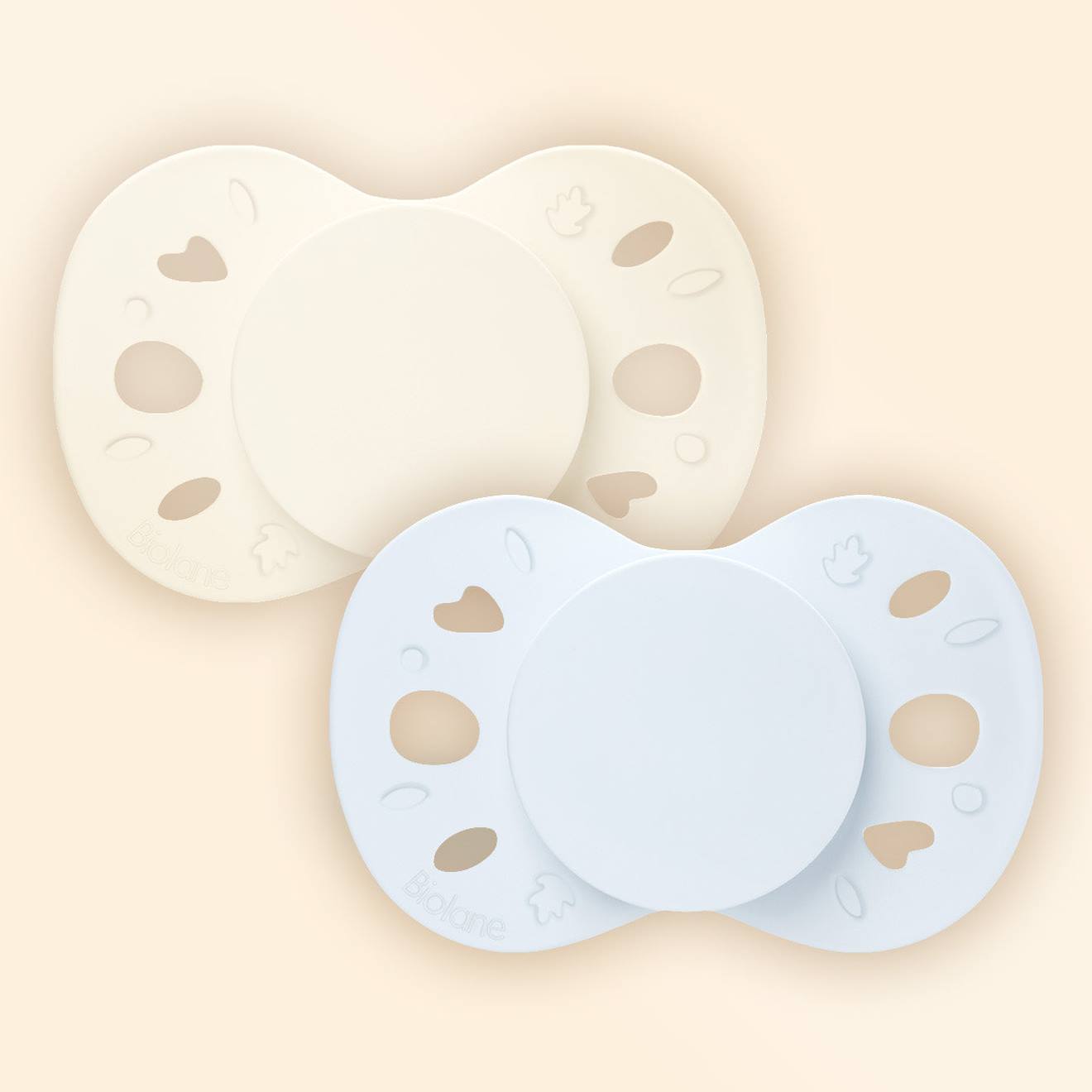 Sucette Anatomique Essentielle - 6-18 Mois - Lot De 2 Bleu + Beige