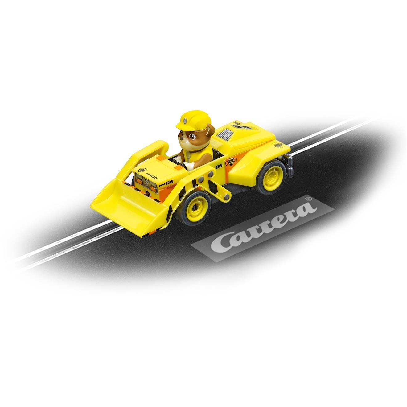 First Paw Patrol Véhicule Avec Figurine Rubble Jaune