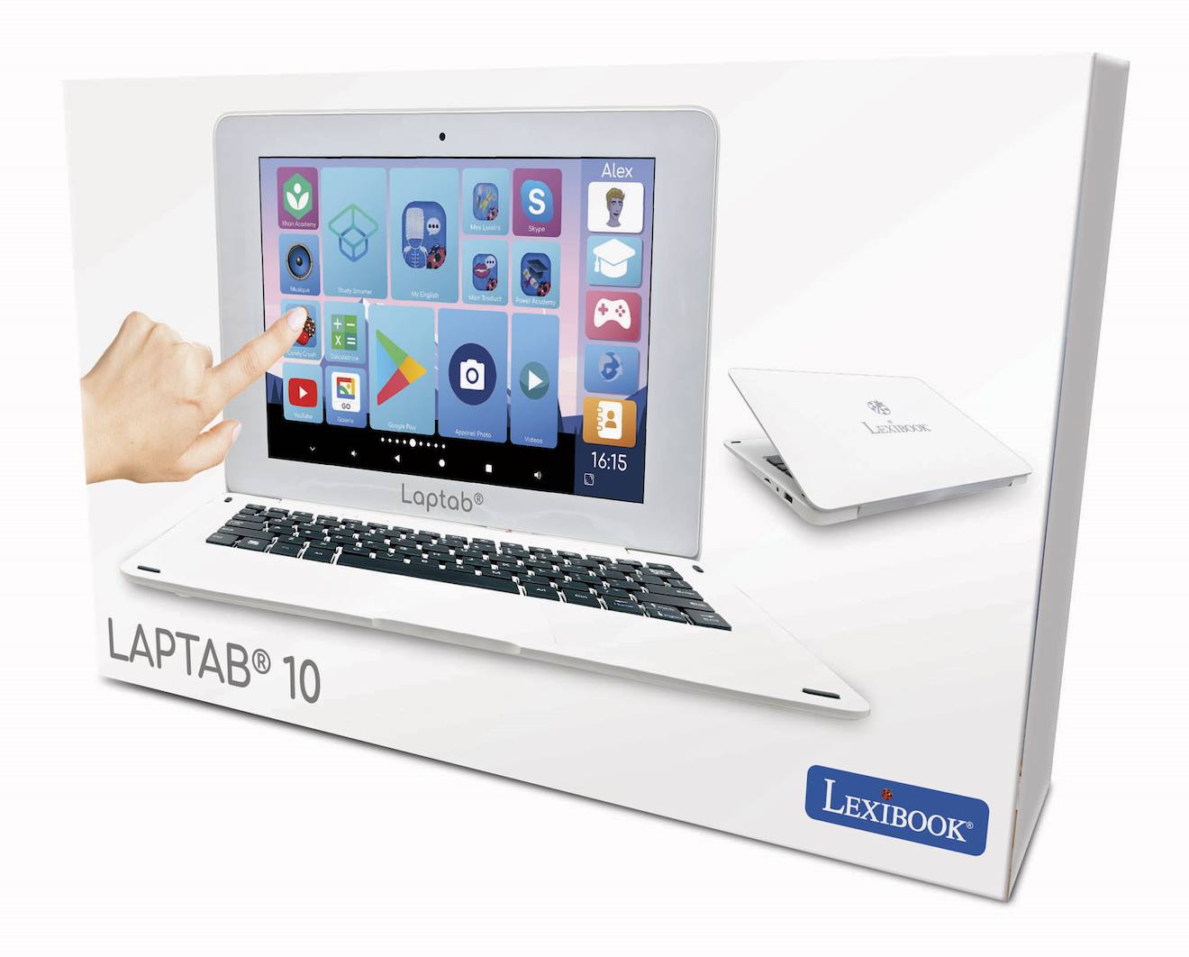 Laptab 10 : Ordinateur Android Tactile 10 Avec Contenu Éducatif Et Contrôle Parental Multicolore