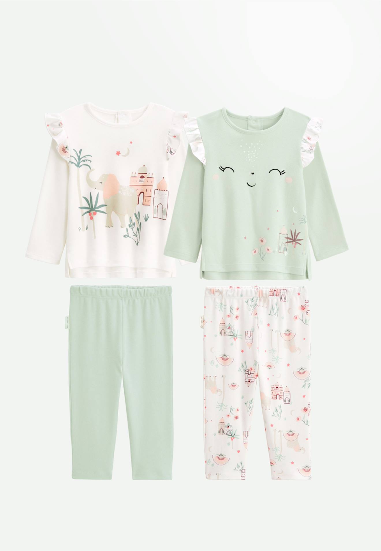 Lot De 2 Pyjamas Enfant Arya Vert