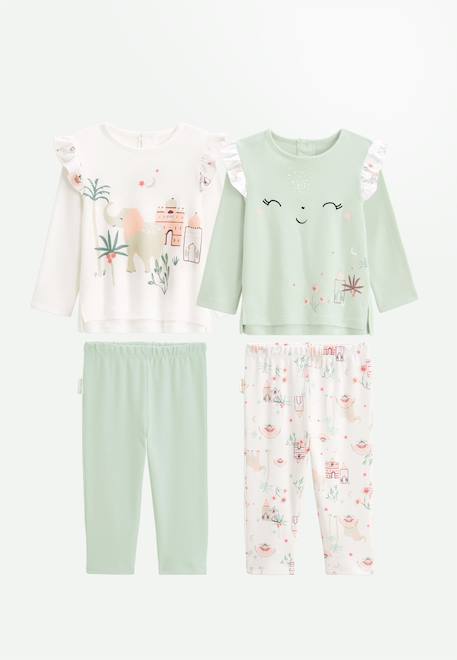 Bébé-Lot de 2 pyjamas enfant arya