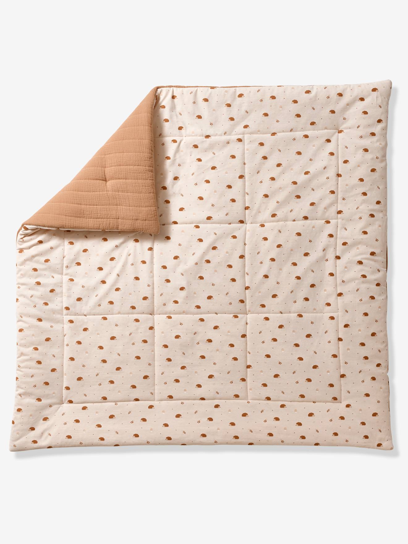 Couverture / Fond de parc HÉRISSON beige imprimé
