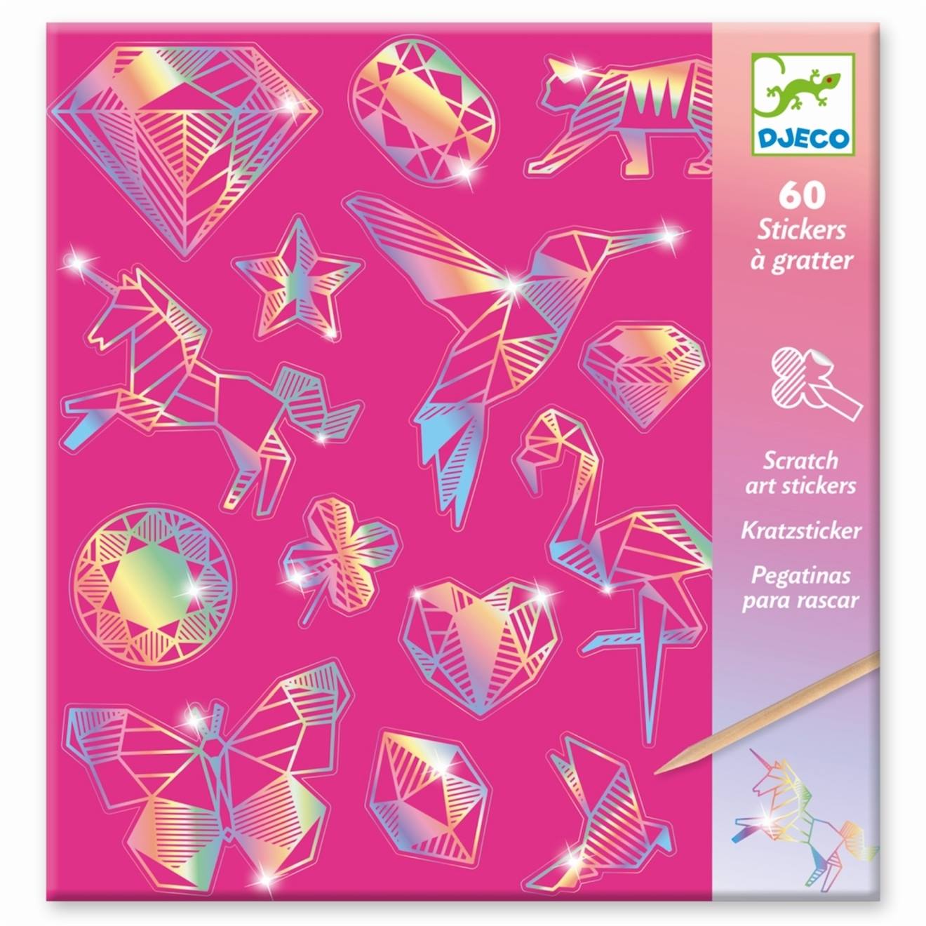 Stickers A Gratter Diamond Rose