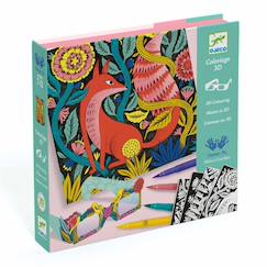 -Coloriage 3d forêt fantastique