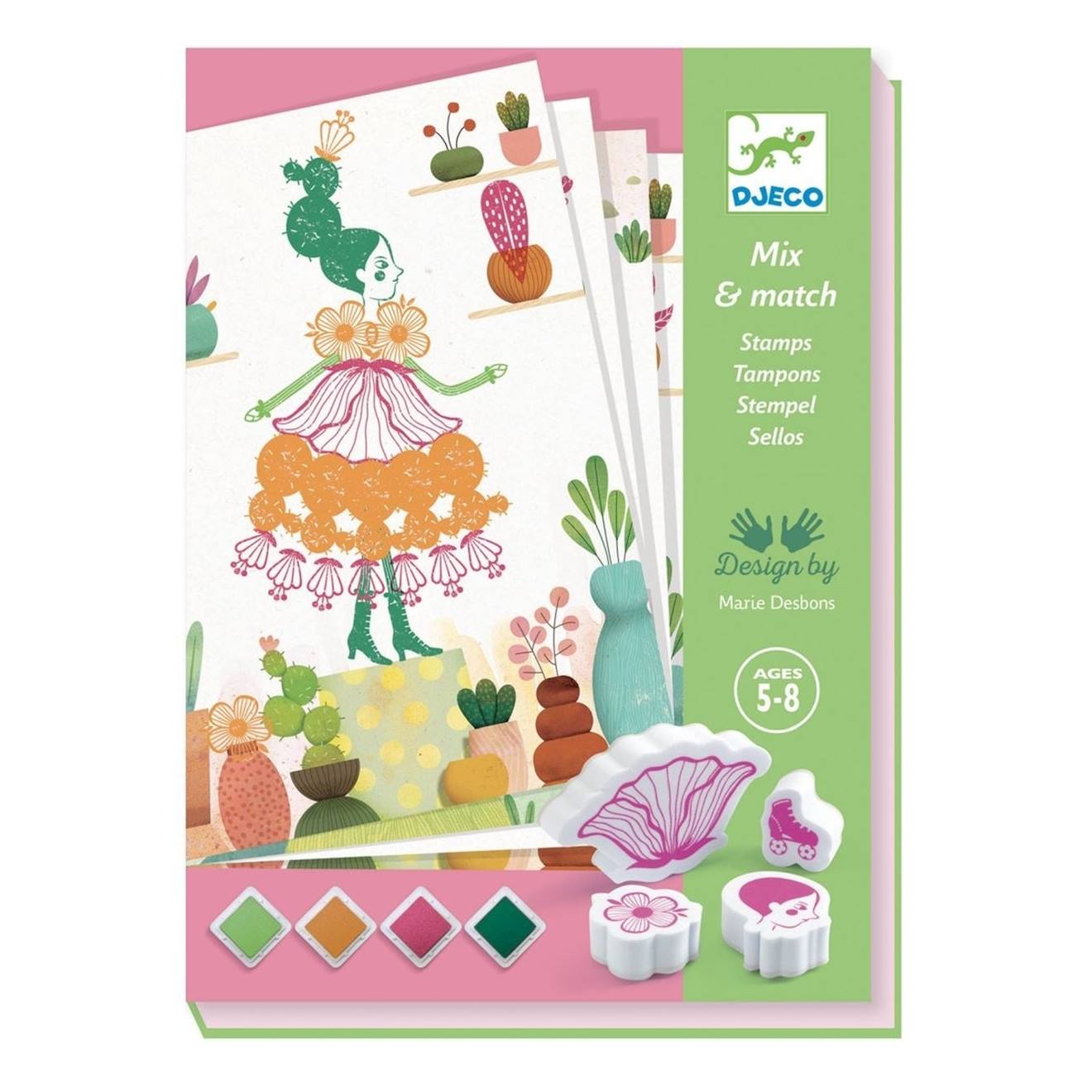 Tampons Mix And Match Flower Girls Multicolore
