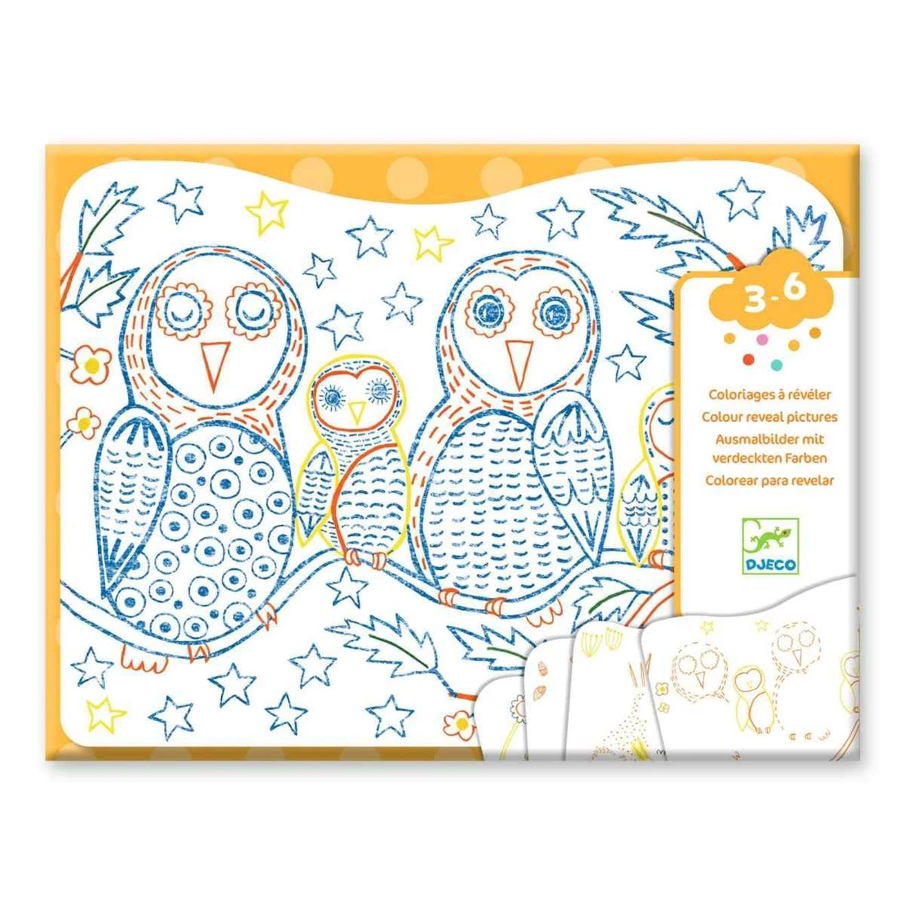 Coloriages À Révéler Familles D'arbres Multicolore