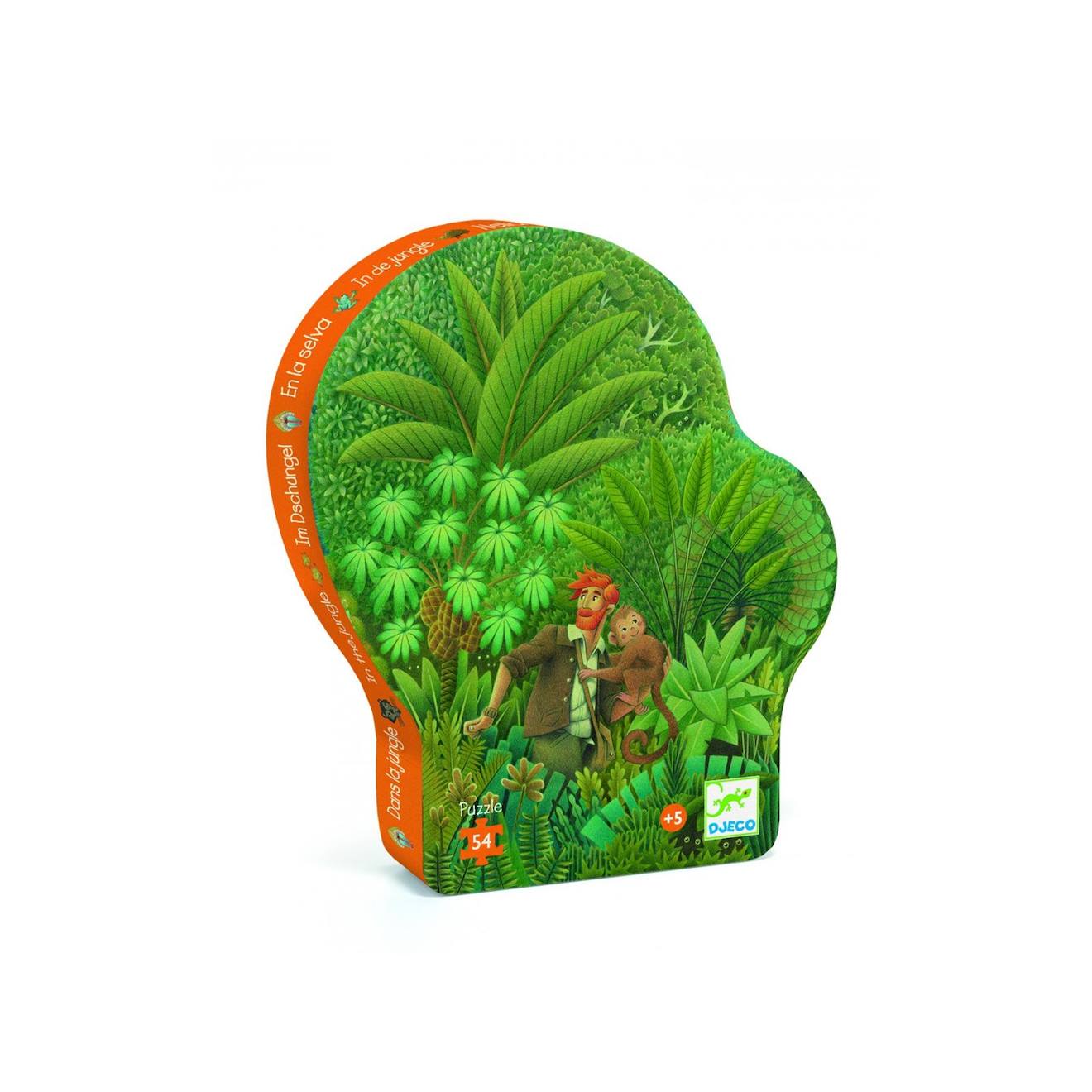 Puzzles Silhouettes - Dans La Jungle - 54 Pièces Vert