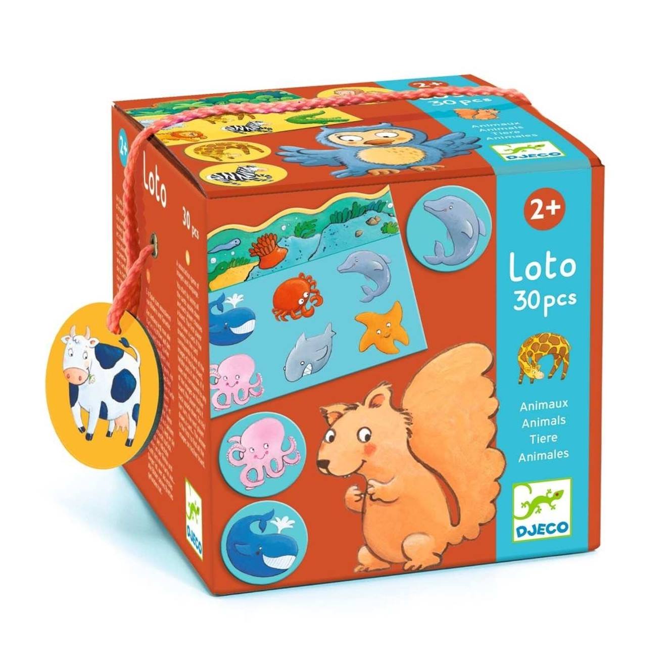 Loto Des Animaux 30 Pièces Multicolore