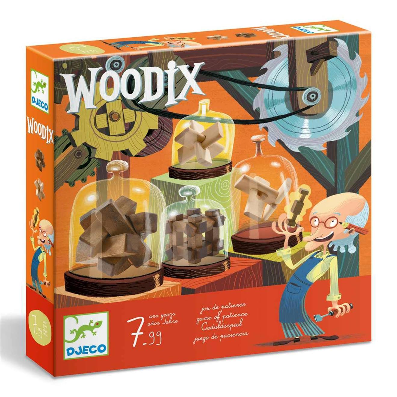 Jeu De Patience Casse-tête Woodix Marron