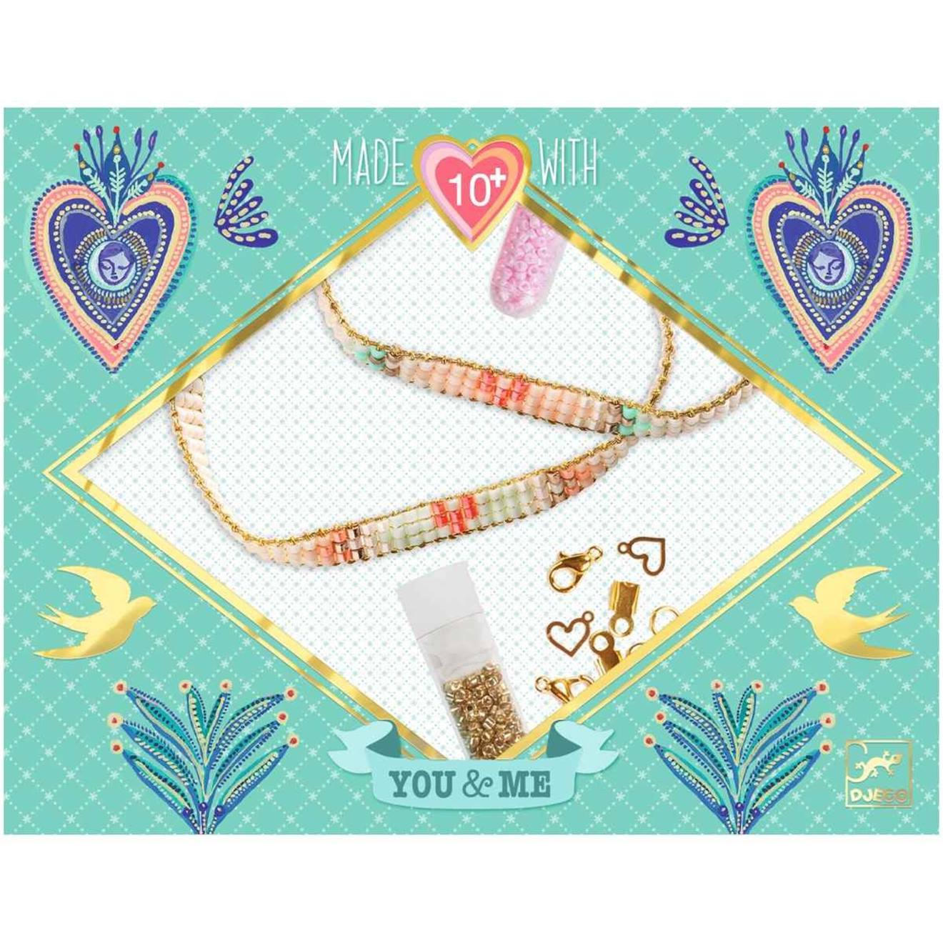 Bijoux Duo Bracelets Miyuki Et Coeurs Multicolore